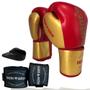 Imagem de Luva Boxe Muay Thai Kit com Bandagem e Protetor Bucal Iron Arm