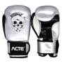 Imagem de Luva de Boxe e Muay Thai Premium Caveira Prata 10OZ P14-10 Acte Sports