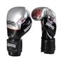 Imagem de Luva De Boxe E Muay Thai Profissional Preto/Prata 12 Oz