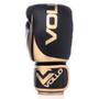 Imagem de Luva de Boxe/Muay Thai Vollo Preta/Dourada 14 Oz Training + Protetor Bucal Transparente