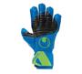 Imagem de Luva De Goleiro Uhlsport Aquasoft - ul/Preto/Verde Tam 09