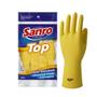 Imagem de Luva de látex Amarela P, M, G, XG TOP Sanro CA 40044 para limpeza, higiene e trabalhos gerais