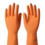 Imagem de Luva De Látex Sanro Multiuso Laranja Kit 5