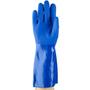 Imagem de Luva de Pvc Edge 14-663 Ansell Azul 36Cm Proteção Química e Líquida CA 26043