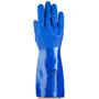 Imagem de Luva de Pvc Edge 14-663 Ansell Azul 36Cm Proteção Química e Líquida CA 26043