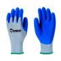 Imagem de Luva Imbat Tricotada com Banho, Palmar em Latex Azul, Tamanho 9 - Embalagem com 12 Pares
