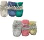 Imagem de Luva Luvinha de Lã Tricot Tricô Bebê Rescém Nascido Maternidade cores sortidas Fita Cetim C/ 3 pares