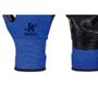 Imagem de Luva Malha Kalipso Banho Nitrilico Nbr Wave Azul/Preta 9 - G - Kit C/12 Pares