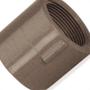 Imagem de Luva Marrom Tigre Liso Rosca 50Mm X 1.1/2''  - Kit C/10