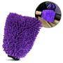 Imagem de Luva Microfibra 2 em 1 Zacs Roxo Lavagem Automotiva