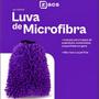 Imagem de Luva Microfibra 2 em 1 Zacs Roxo Lavagem Automotiva