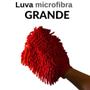 Imagem de Luva Microfibra Chenile Tamanho Grande Microfibra Lavar Carro e Limpeza Multiuso Resistente
