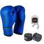 Imagem de Luva Muay Thai Boxe Kit com Bandagem E Protetor Bucal Original Fheras