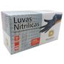 Imagem de Luva Nitrílica P, M ou G Sem Pó Alta Resistência Conforto Proteção e Segurança Caixa c/ 100 Unidades