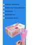 Imagem de Luva Nitrilo Powder Free Rosa "M" Sem Pó 100 Unidades Descarpack
