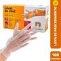 Luva procedimento vinil c/100 sem po tam. m descarpack Imagem de Luva procedimento vinil c/100 sem po tam. m descarpack