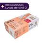 Imagem de Luva Procedimento Vinil Sem Talco Cx C/ 100 Unidades TAM G - Descarpack