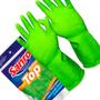 Imagem de Luva Sanro Forrada Top Verde ,M - Kit C/10 PR