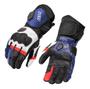 Imagem de Luva X11 Racer2 Couro Speed Moto Motociclista Motoqueiro Azul/Vermelho