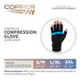 Imagem de Luvas de compressão Copper Fit Standard Black S/M
