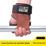 Imagem de Luvas de Ginástica Masculinas de Couro Antiderrapantes para Levantamento de Peso e Deadlift
