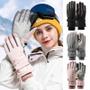 Imagem de Luvas de Inverno Impermeáveis com Tela de Toque - Unissex para Esqui, Snowboard e Motocicleta