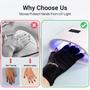 Imagem de Luvas de Proteção UV AIRSEE para Manicure - Compatíveis com Lâmpadas de Unhas Pretas