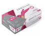 Imagem de Luvas descartáveis UniGloves Clássico cor rosa tamanho M de látex com pó x 100 unidades