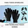 Imagem de Luvas P/ Frio Touch Screen Para Uso em Smartphone Celular