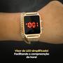 Imagem de Luxo Dourado: Relógio Feminino Digital Tela LED - Ideal para Presente de Mulher - Elegância Total