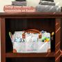 Imagem de Luxuoso Pequeno Bebê Fralda Caddy Organizador - Caixa de berçário de armazenamento extra grande para fraldas lenços e brinquedos  Saco de tote de fralda portátil para  de mesa de mudança Organizadora do bebê boy girl  Registro de Recém-Nascidos
