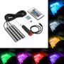 Imagem de Luz Barra Led Neon Tunning Automotivo Carro Interno 7 Cores Controle Fiat Grand Siena