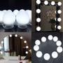 Imagem de Luz Camarim 10 Lampadas Luz Para Espelho Maquiagem Com  Led 3 Cores