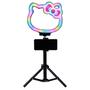 Imagem de Luz de anel de mesa RGB Impressions Vanity Hello Kitty de 10 polegadas com suporte e suporte para telefone, luzes LED para selfie com modos de cores arco-íris, sensor de ruído que afetam a luz e a batida musical, perfeita para TikTok