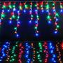 Imagem de Luz de Natal Cascata 300 Lâmpadas LED Color 8F Fio Branco Bivolt 6,0 Mts - 8405