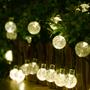 Imagem de Luz de Natal Cordão 50 Bolinhas Cristal Led Warm 8 Funções Fio Transp 6m Bivolt