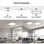 Imagem de Luz de Teto LED 36W com Grão de Madeira - Controle Inteligente via Alexa e Google