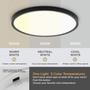 Imagem de Luz de teto TALOYA Upgrade Flush Mount LED 24W 2400lm