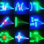 Imagem de Luz Laser Multi Efeito Holofotes De Palco LED RGBW Sensor Por Som Festas Balada Dj - 1948811