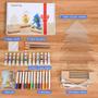 Imagem de Luz Noturna Artística Natalina DIY - Kit com 12 Tintas e Canetas - Presente Criativo
