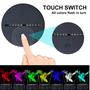 Imagem de Luz Noturna Infantil Nouyet 3D LED - Smart Touch com 7 Cores