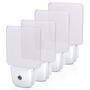 Imagem de Luz noturna LED DEWENWILS Plug-in com sensor de luz, pacote com 4
