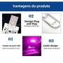 Imagem de Luz Noturna Portátil para Carro com LED - Mini Lâmpada de Leitura Magnética com Carregamento USB