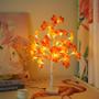 Imagem de Luzes de Árvore de Bétula USB com 24 LEDs - Formato de Folha de Maple