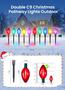Imagem de Luzes de Caminho de Natal Minetom C9 Duplas - 4m com 10 LEDs