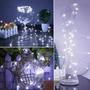 Imagem de Luzes de Corda LED Coloridas - 10 Unidades com Bateria para Decoração de Festa