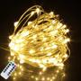 Imagem de Luzes de Corda LED com 50 Leds e 5m - USB, Bateria, Temporizador e Controle Remoto