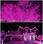 Imagem de Luzes de corda LED ILLUMINEW 300 rosa 108 pés impermeáveis ao ar livre