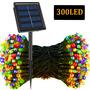 Imagem de Luzes de Corda Solar com 330 LEDs - 8 Modos - 33m - À Prova D'Água