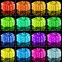 Imagem de Luzes de Cordas Externas Minetom - 16 Cores com Troca de Cor